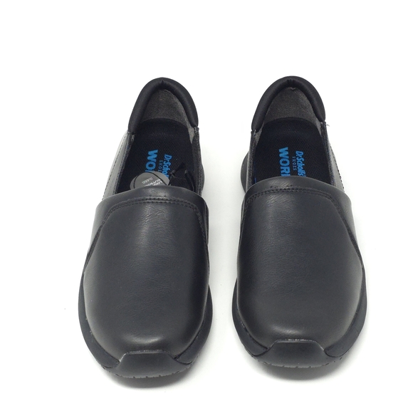 Dr. Scholl's Dive In Slip Resistant Work Loafers Black Memory Foam 8W - Picture 7 of 10